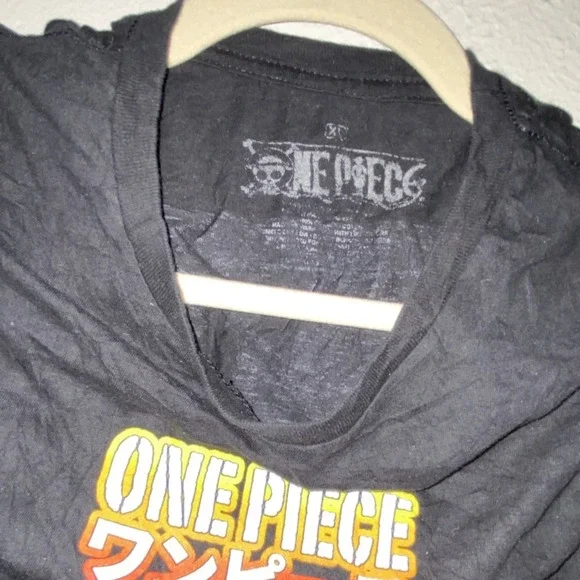 One Piece Anime Luffy Black Graphic T-Shirt Unisex Short Sleeve XL - Picture 3 of 4